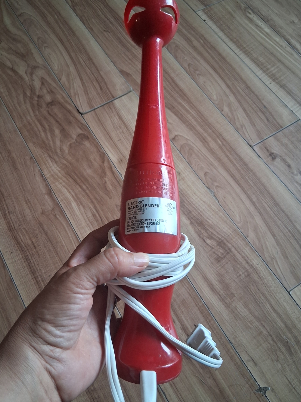 Red Electric Hand Blender - Unbranded